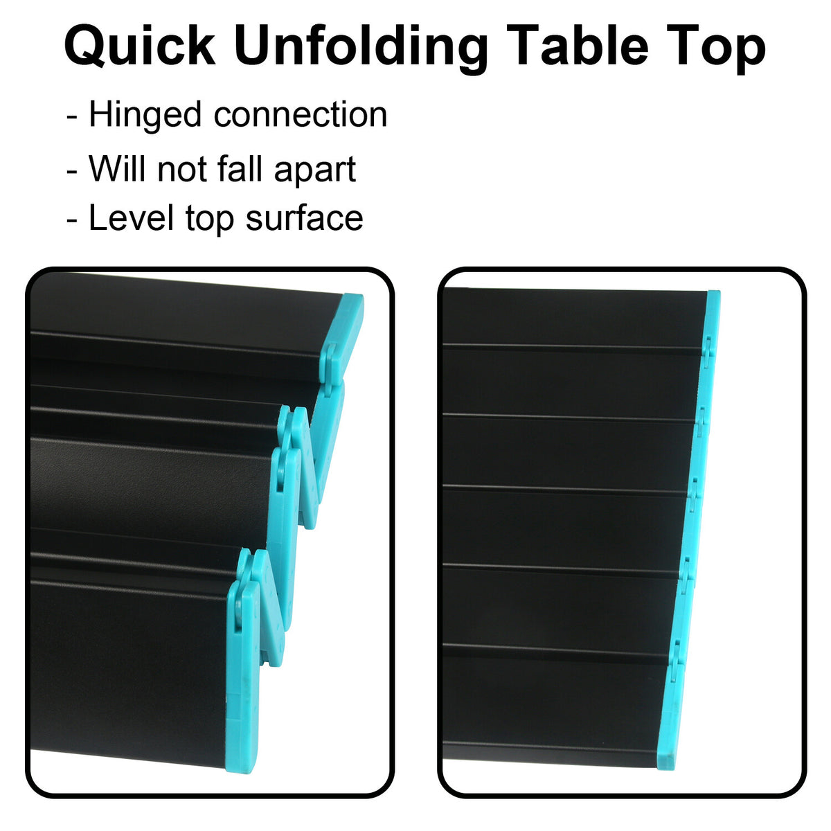 Portable Folding Camping Table Aluminum Outdoor Picnic & BBQ Surface