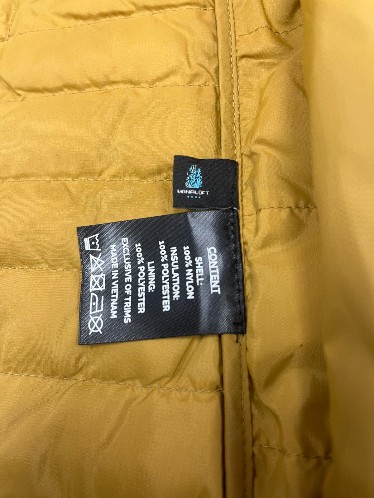 Men's Puffer Winter Ski Jacket - Gray Quilted Insulated Coat with DWR