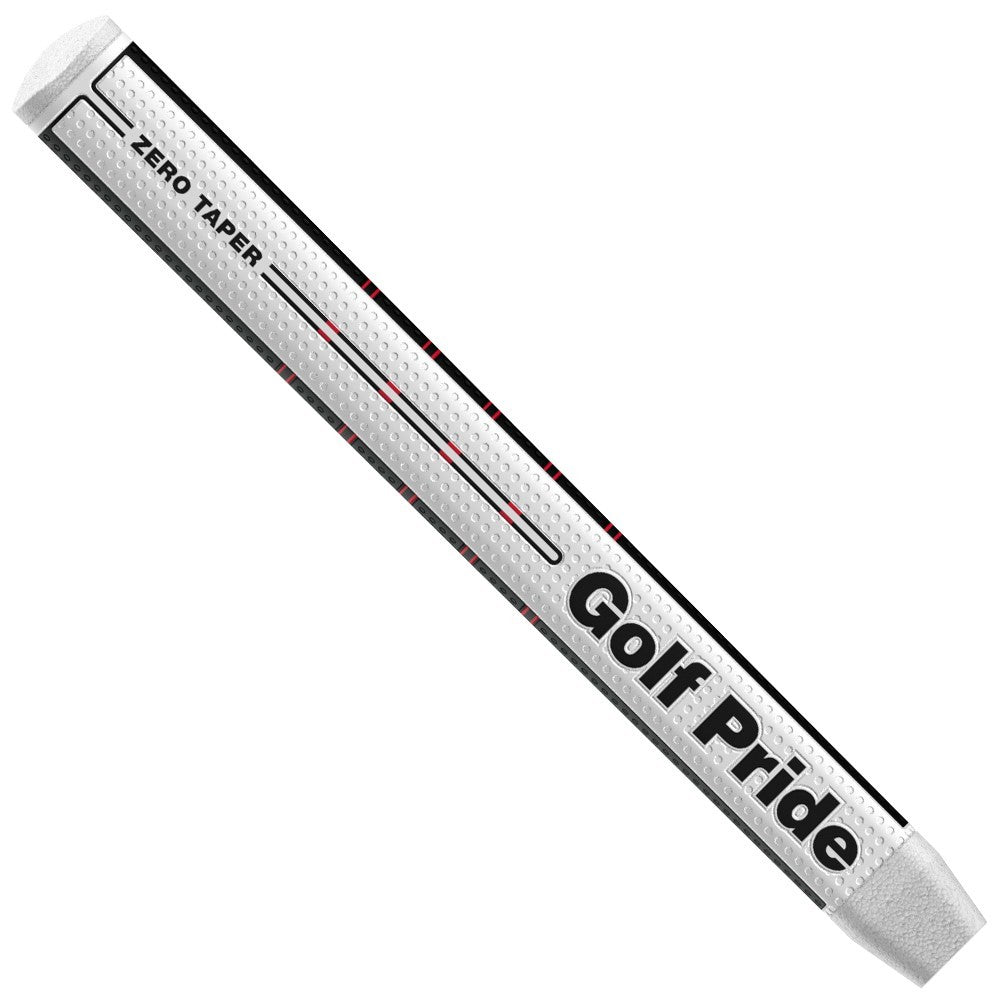 Large Black White Golf Pride Zero Taper Putter Grip - Soft, Responsive Design