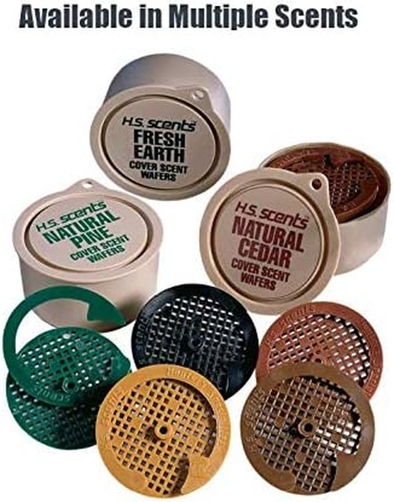 Long Lasting Scent Wafers for Hunting - 3 Pack with Safety Pins - Deer Attractant & Cover Scent