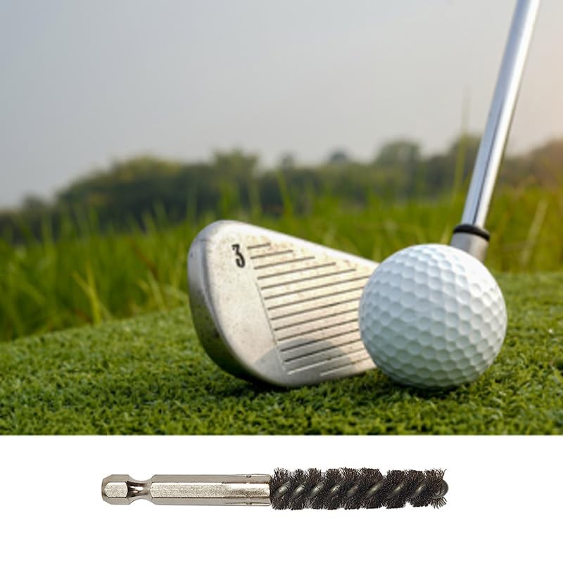 Golf Club Head Hosel Brush Set - Stainless Steel Cleaning Tools for Golf Clubs