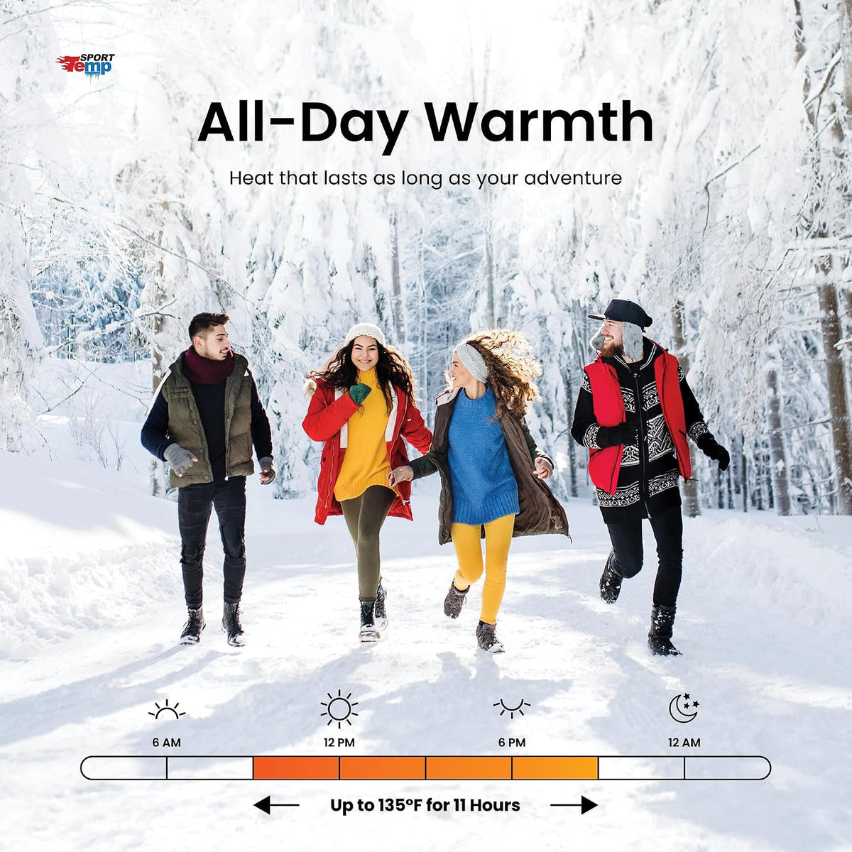 Long Lasting Hand Warmers - Up to 11 Hours of Heat, All Natural, Easy to Use