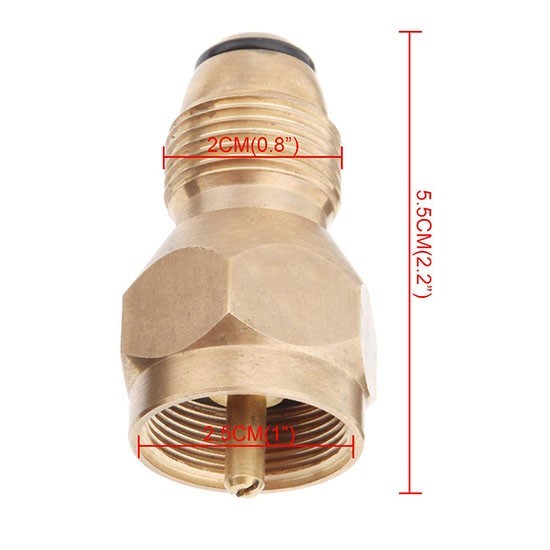Outdoor Propane Refill Adapter for 20-50Lb Gas Cylinders Universal Fit