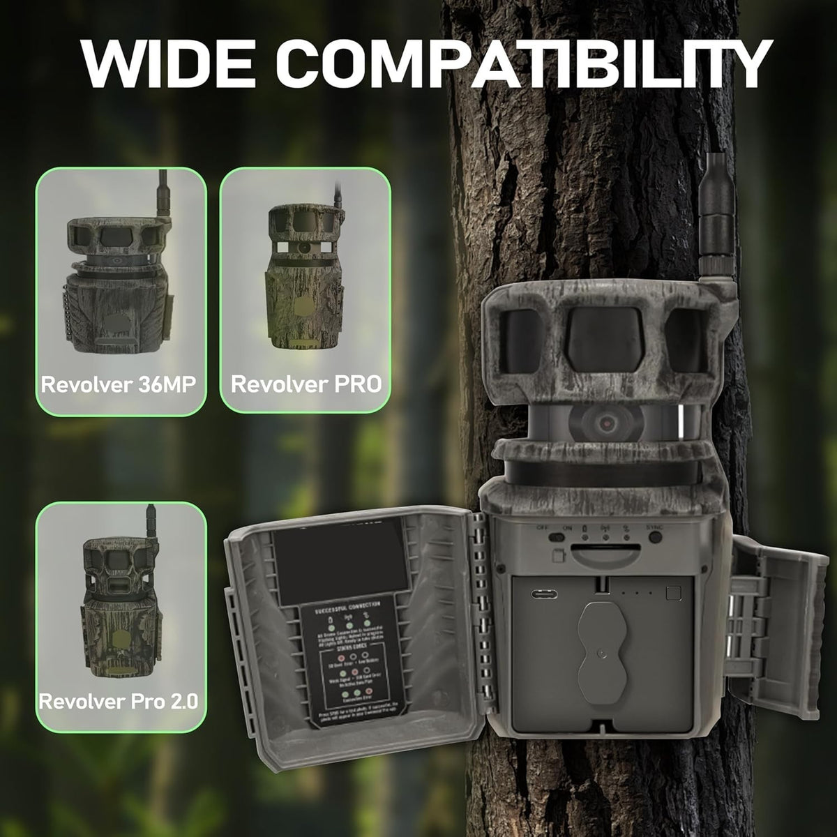 2-Pack Rechargeable Camera Batteries for Trail Cameras - 6500mAh