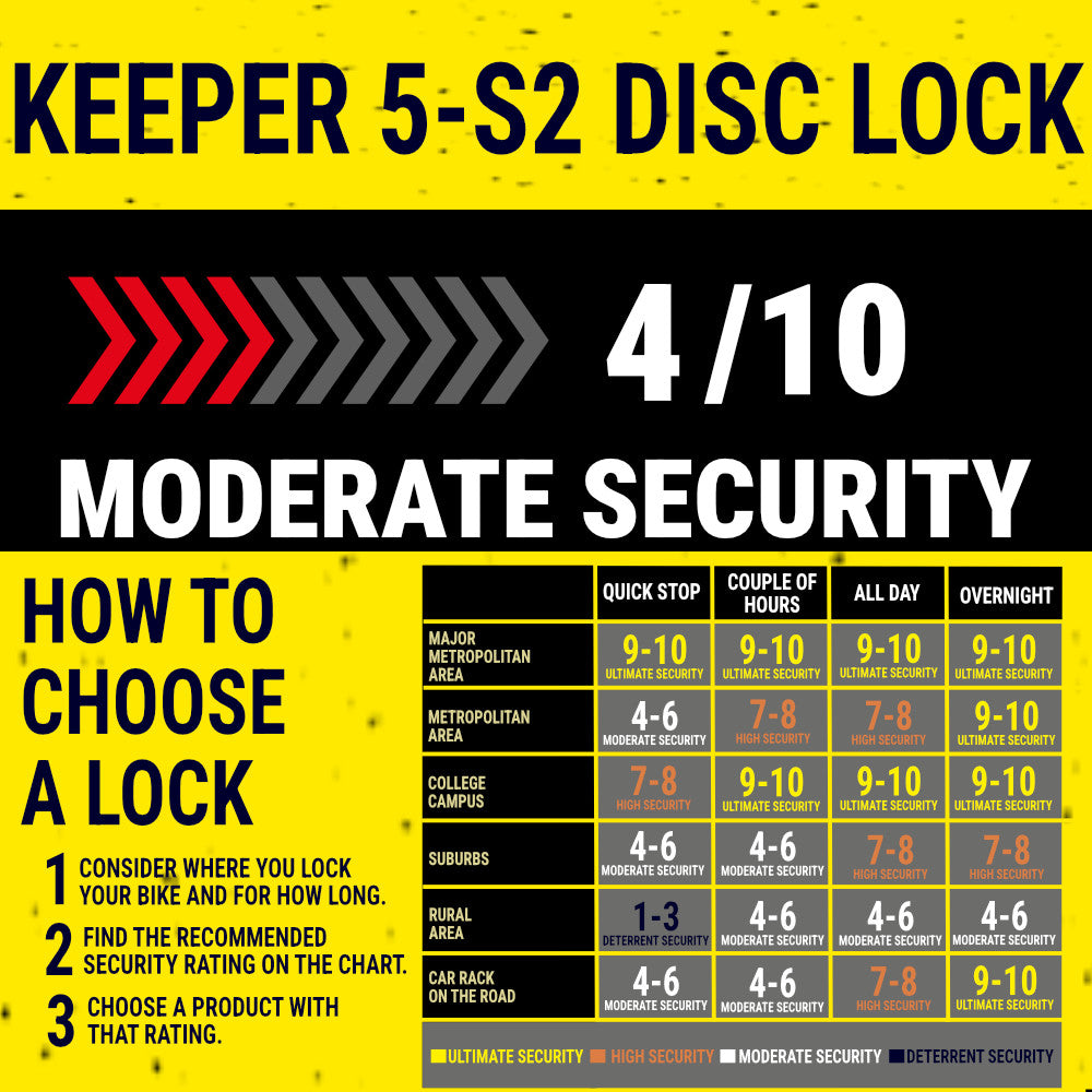 Motorcycle Disc Brake Lock High Security Anti-Theft