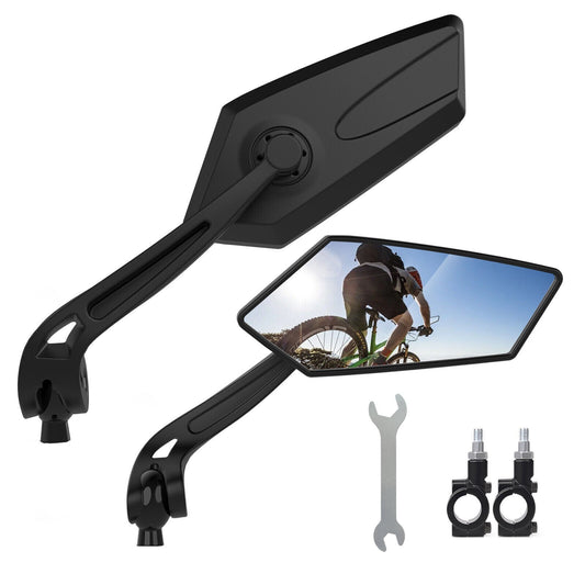 Adjustable Bicycle Rearview Mirror for Handlebar - Scratch Resistant Glass