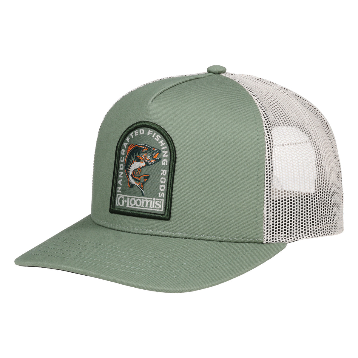 G. Loomis Jumping Bass Trucker Hat - Olive-Khaki One Size