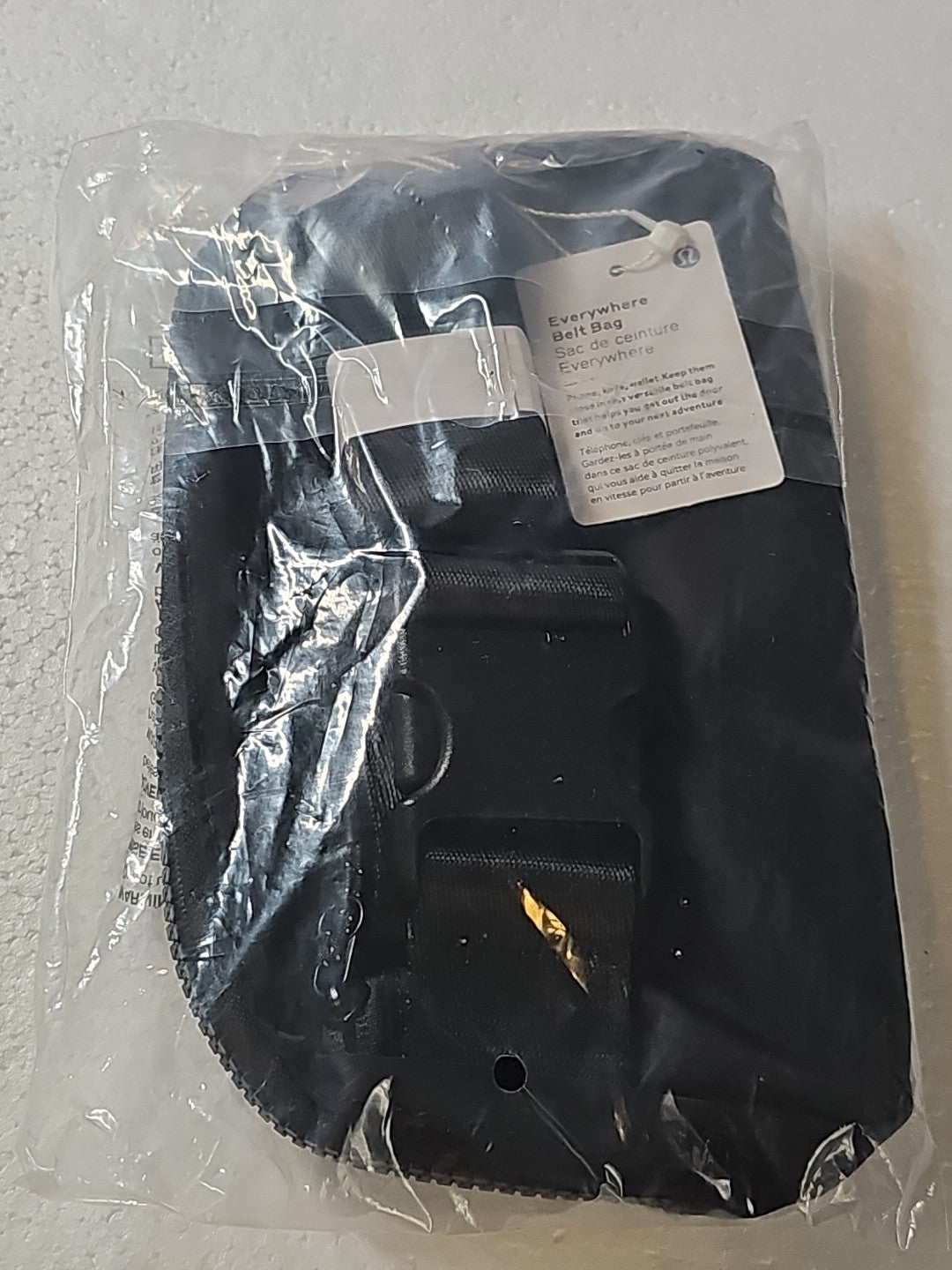 Lululemon Everywhere Belt Bag 1L - Black Matte Logo - New with Tags
