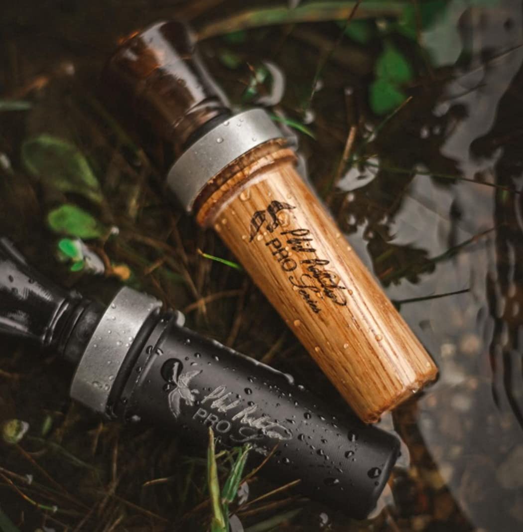 Pro Duck Hunting Call Black Acrylic - Raspy & Loud for Ducks