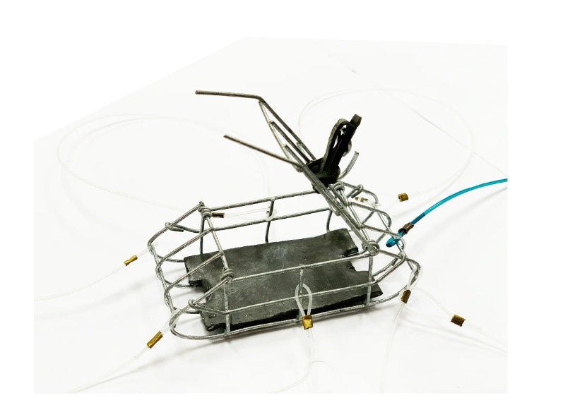 Weighted Crab Snare Trap with 6 Monofilament Loops for Crabbing