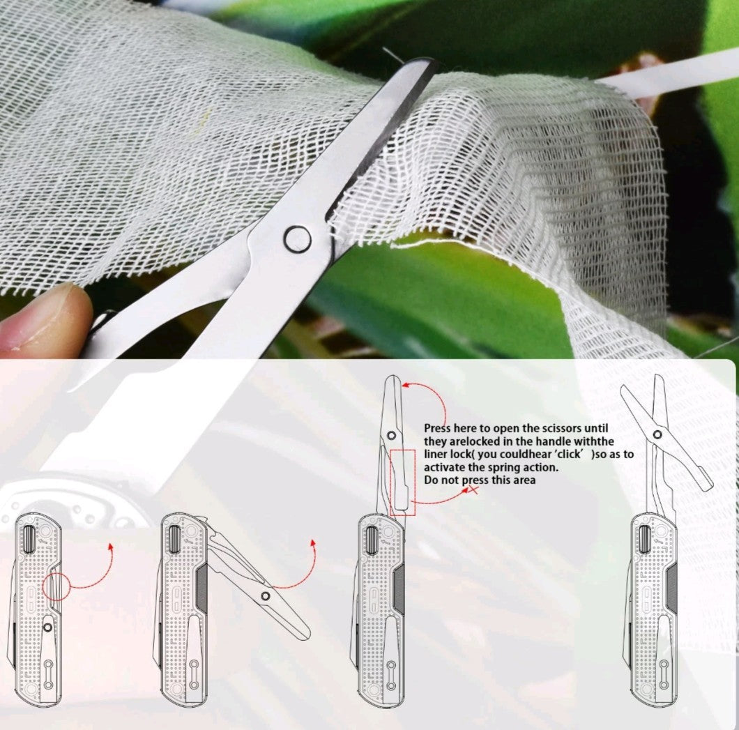 13-in-1 Multitool Knife with Glass Breaker and Safety Lock - Survival & Camping Gear
