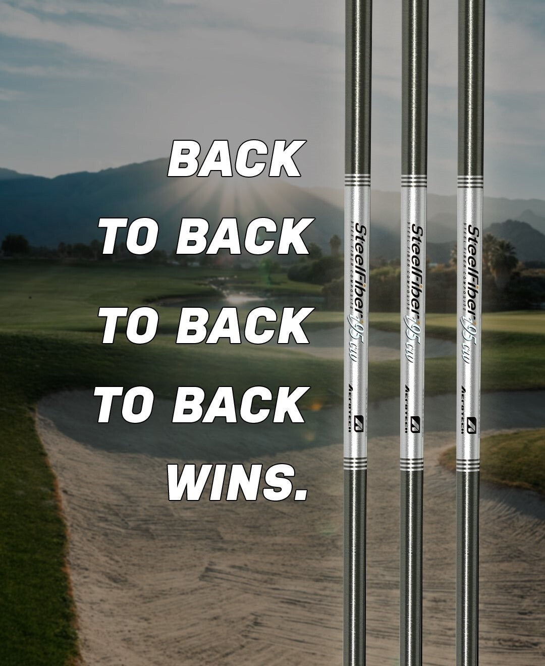 Golf Iron Shafts Set Aerotech SteelFiber i95CW .355 Taper Tip Adjustable Flex