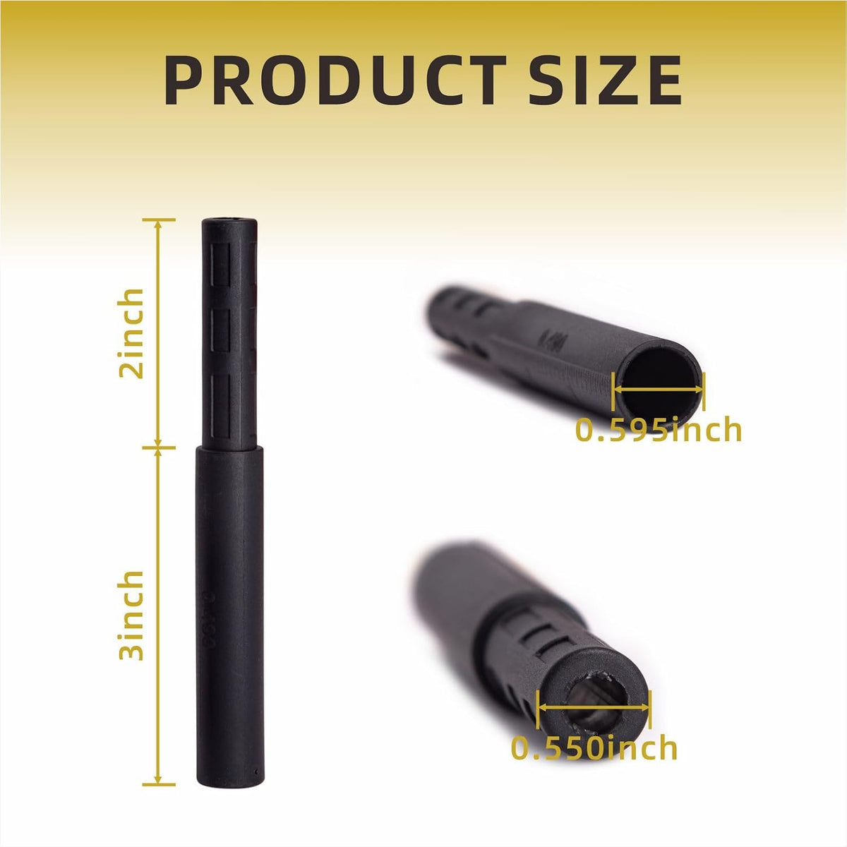 Golf Shaft Extender Carbon Fiber 3 Inch for Irons and Drivers