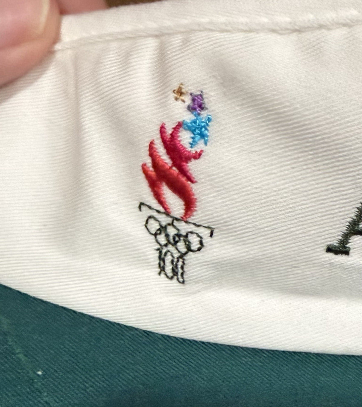 Vintage Atlanta 1996 Olympic White Adjustable Visor - Starter NWT