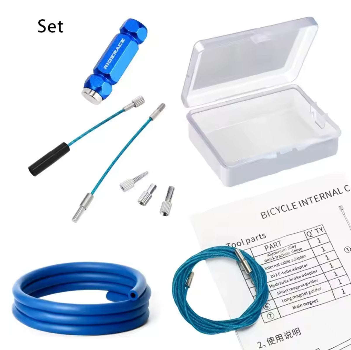 Bike Internal Cable Routing Kit for Bicycle Frames - Mountain & Road Cycling