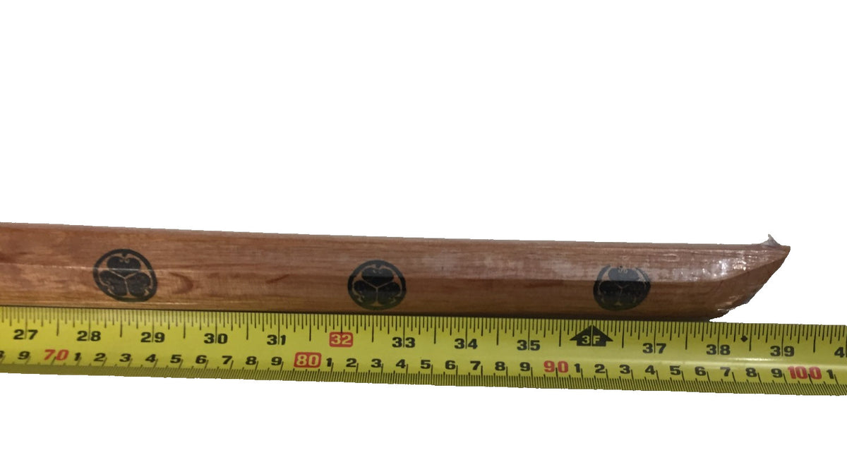 Wooden Bokken Practice Sword with Saya Scabbard - Japanese Style Martial Arts Weapon