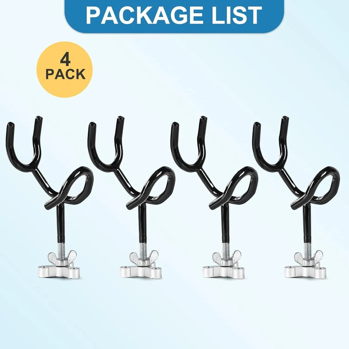 Boat Fishing Rod Holders 4Pcs 20° Steel Deck Mount with Adjustable Side Mount