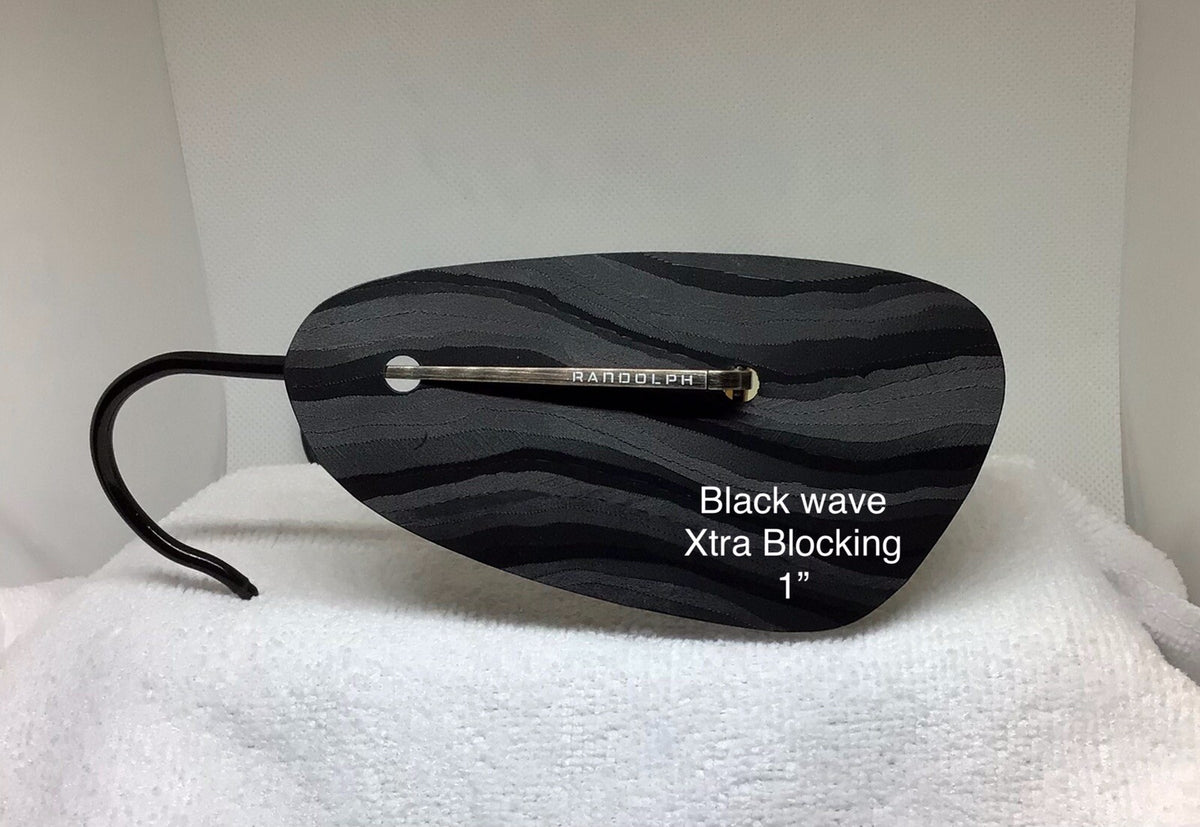 Extended Shooting Blinders - Black Wave 1 inch with Extra Blocking