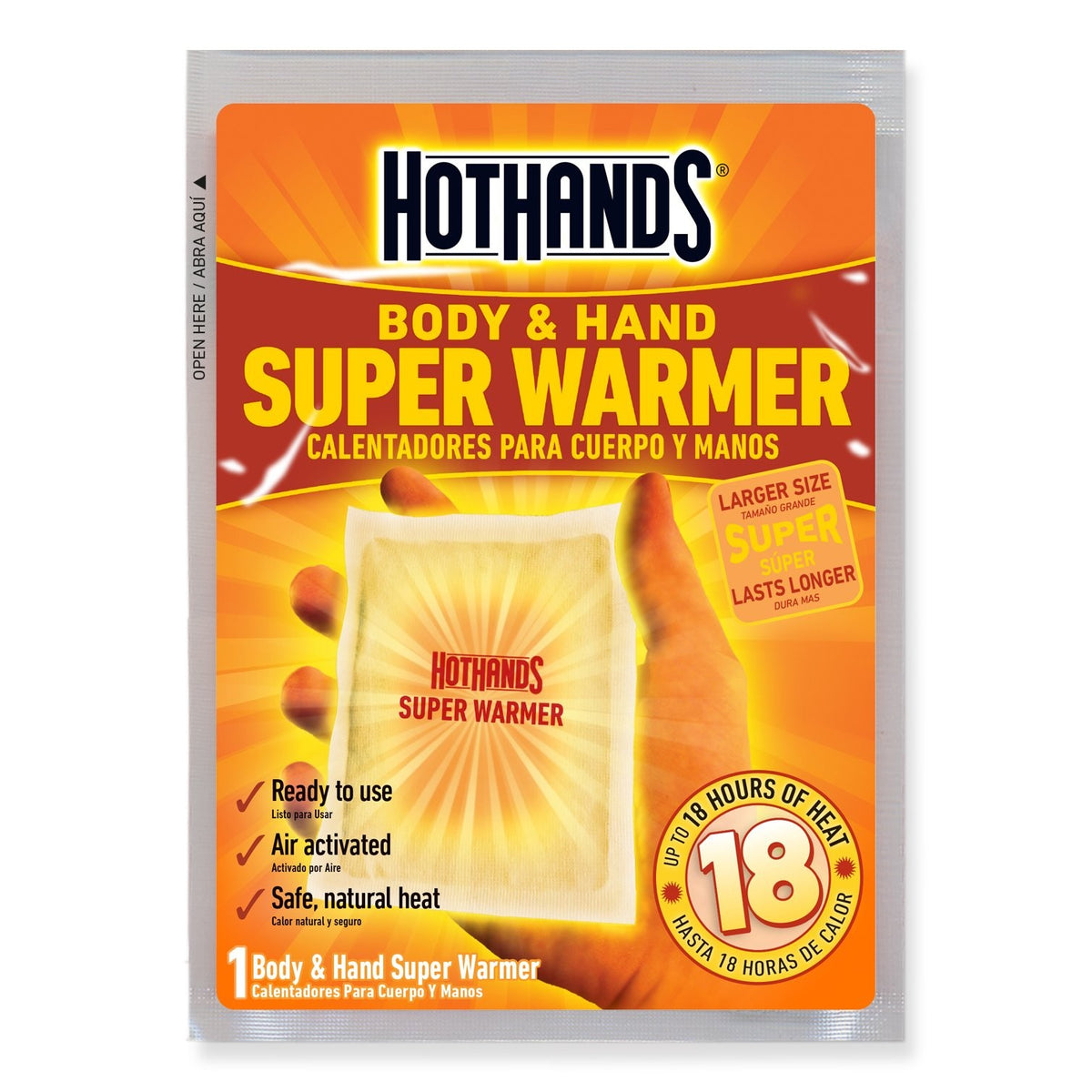 Disposable Hand & Foot Warmers - 10 Hour Heat, Safe Air-Activated