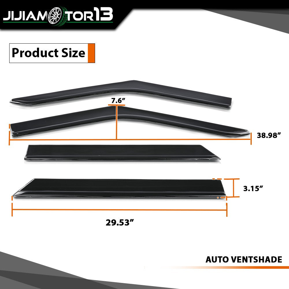 Rain Guards Visors Shield Out-Channel Fit for Ford Explorer 2020-2025