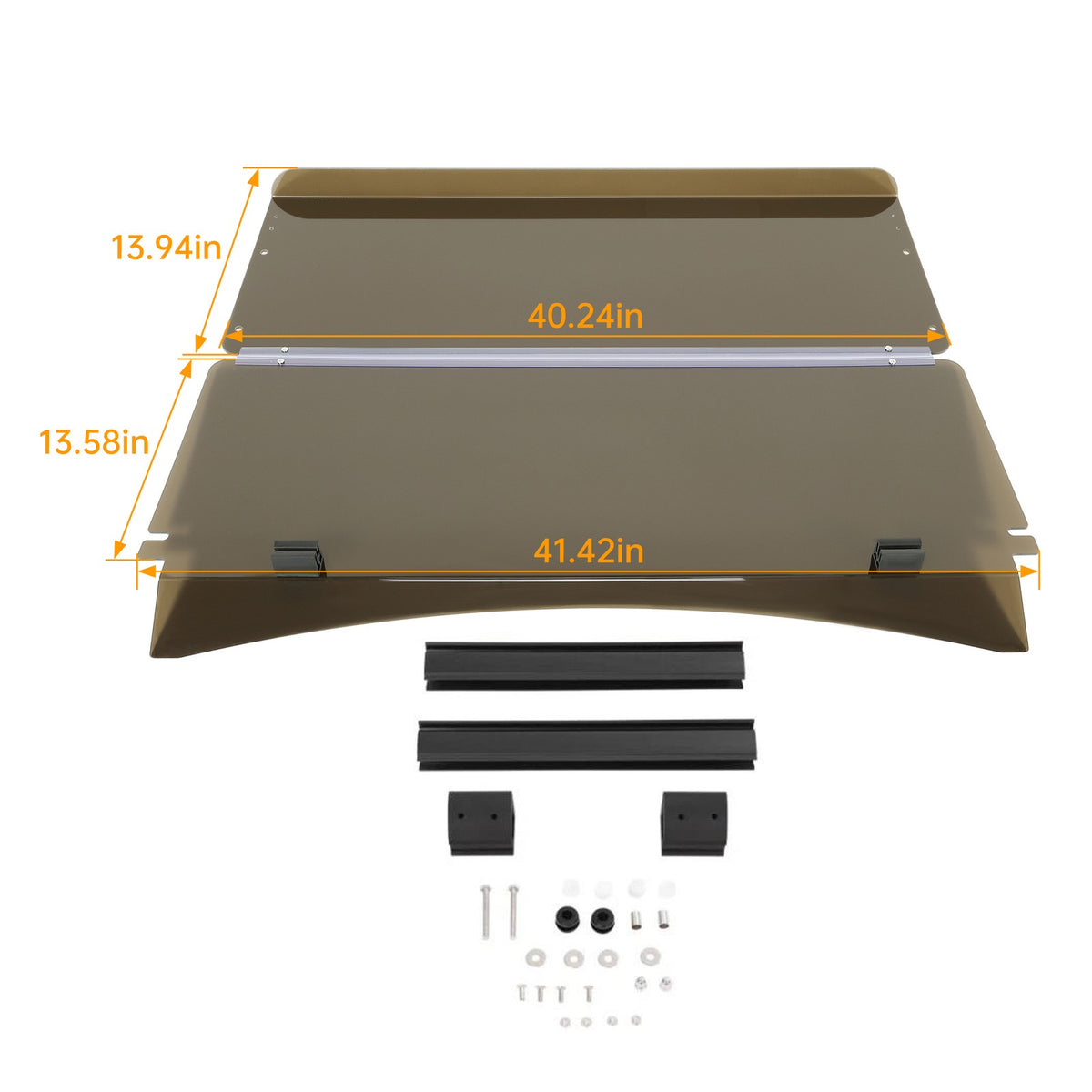 Golf Cart Windshield for 2014+ EZGO TXT Fold Down Tinted Front Protection