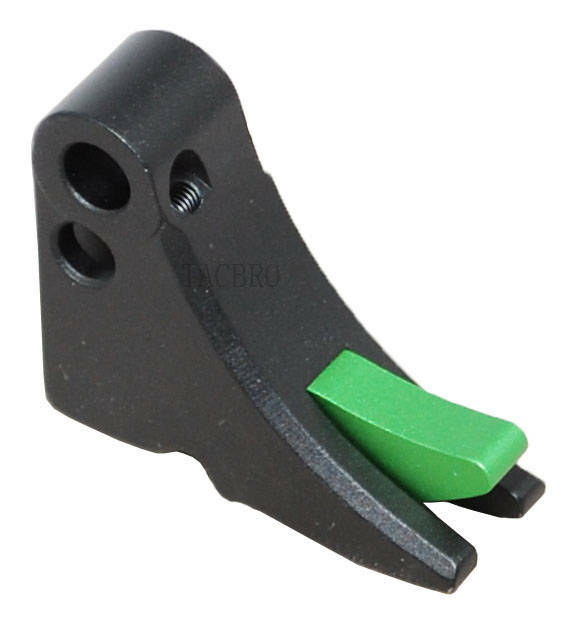 Anodized Aluminum Trigger Shoe with Safety for Gen 1-3 - Multiple Colors