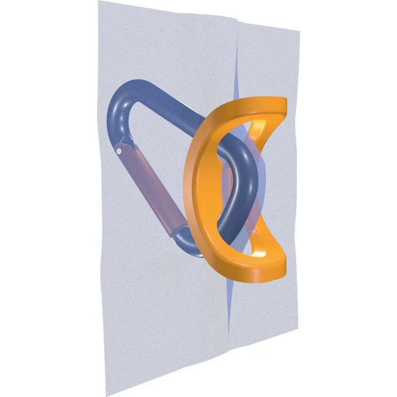 Fabric Clip Carabiner Set for Gear Attachment - 4-Pack, 40 lb Load