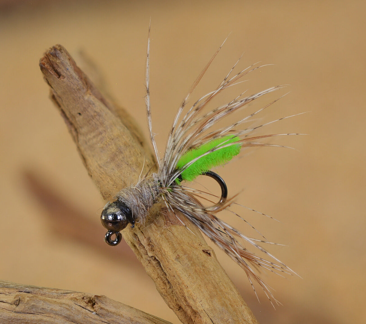 Fishing Jig Head Flies - Tungsten Peeping Caddis for Euro Nymph Tackle