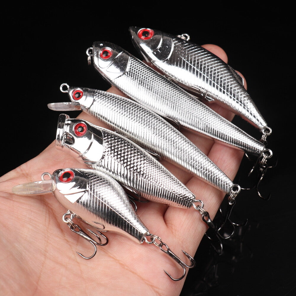 10pcs Mixed Size Fishing Lures Hard Bait Set - Mini Artificial Bait