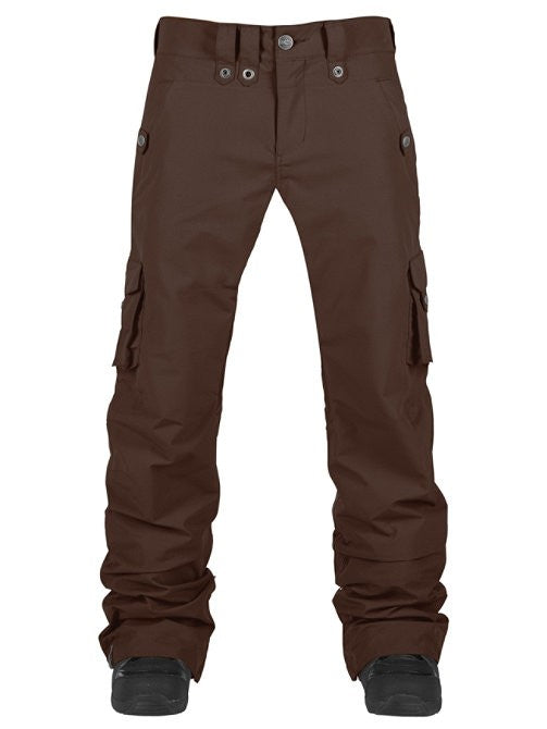 Insulated Ski Snowboard Pants Women Medium Waterproof Breathable Bison Brown