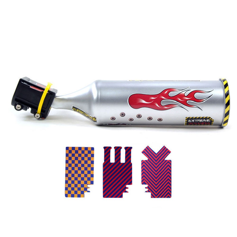 Bike Turbo Exhaust Pipe with Sound Effects - Bicycle Spoke Sound Maker Kit