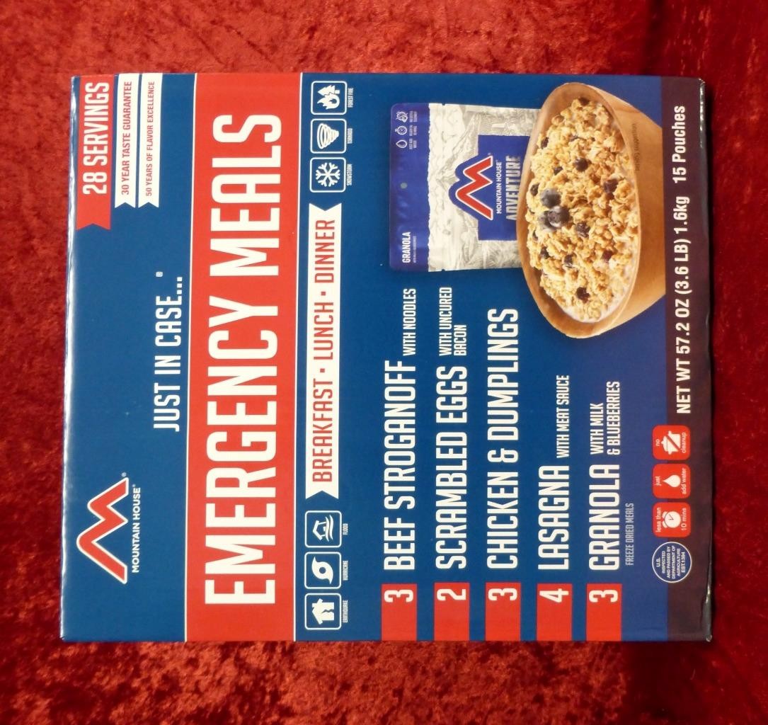 Mountain House Emergency Freeze Dried Food Supply 28 Servings Box