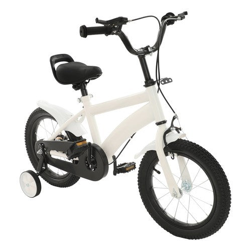 14-Inch Kids Bicycle with Training Wheels, Beginner Kids Bike for Children