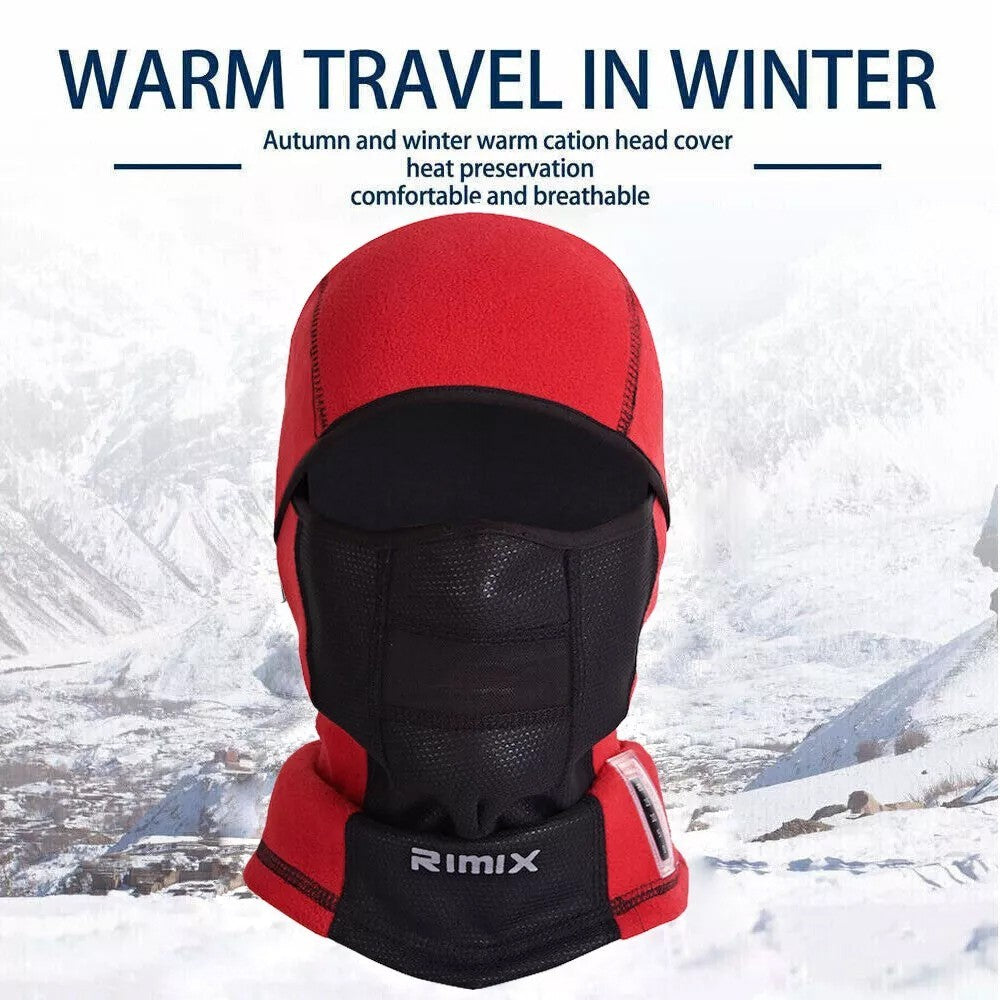 Full Face Ski Mask Balaclava for Winter Outdoor Activities Windproof Thermal Fleece