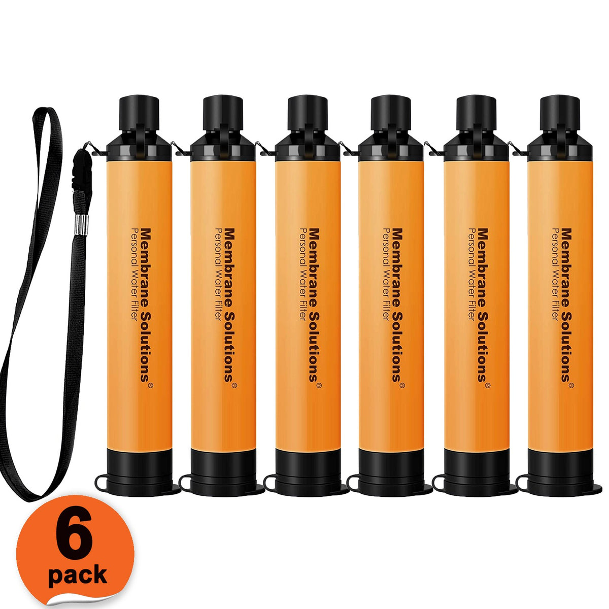 Emergency Water Filter Straws 5000L Pack - Portable Camping Hiking Survival