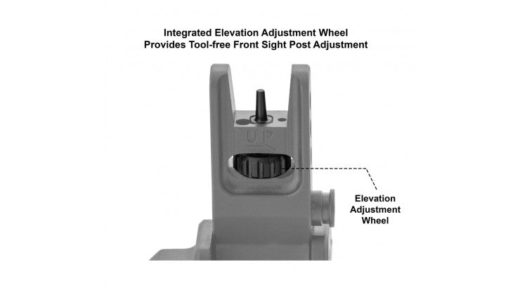 45 Degree Offset Aluminum Flip Up Sights for Rifles and Firearms