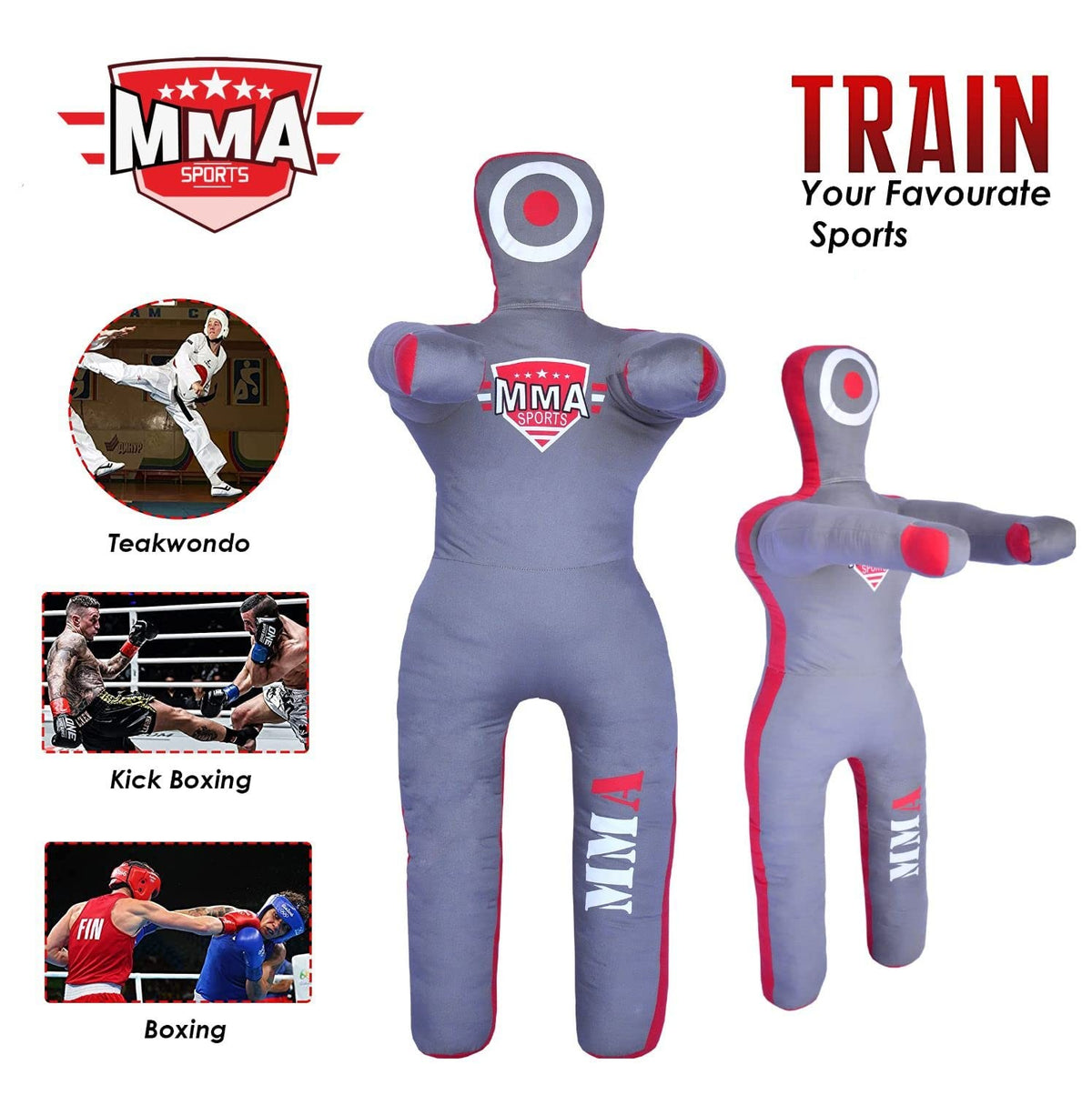 Kids 4ft Grappling Dummy for Martial Arts Training - Adjustable Weight & Safe Practice