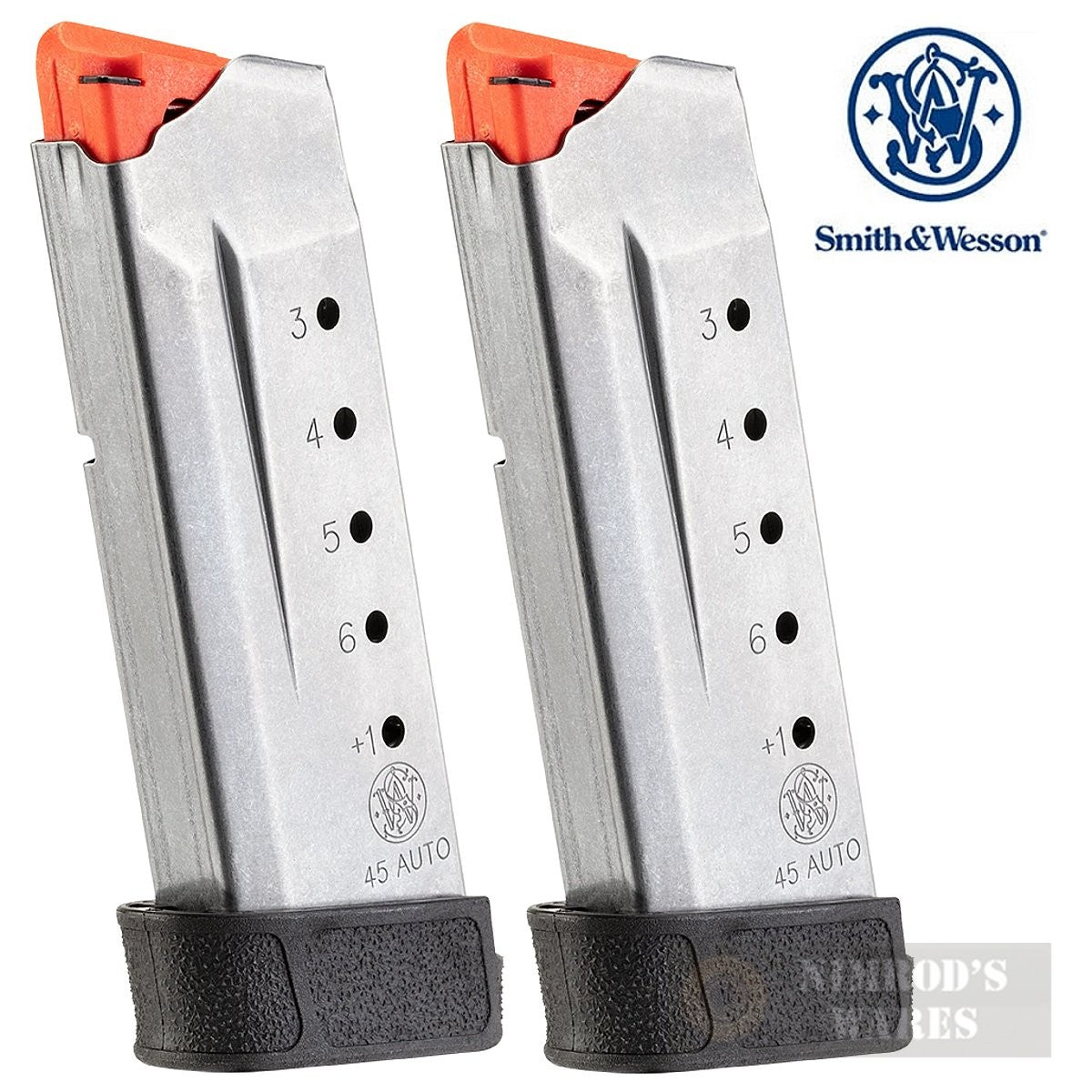 7-Round Stainless Steel Magazine for M&P45 Shield .45 ACP - Pack of 2