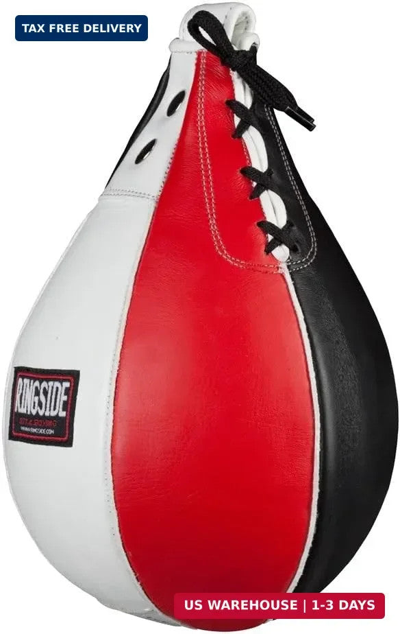 Boxing Speed Bag - Durable Leather Construction with Reinforced Triple-Stitched Seams