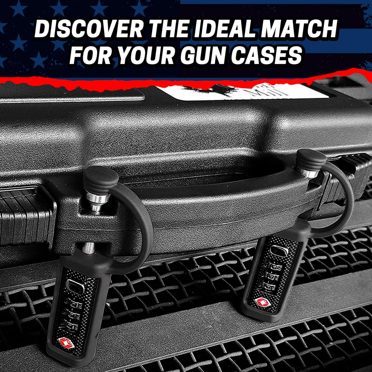 TSA Approved Handgun Case Lock - Durable Cut-Resistant Firearm Lock