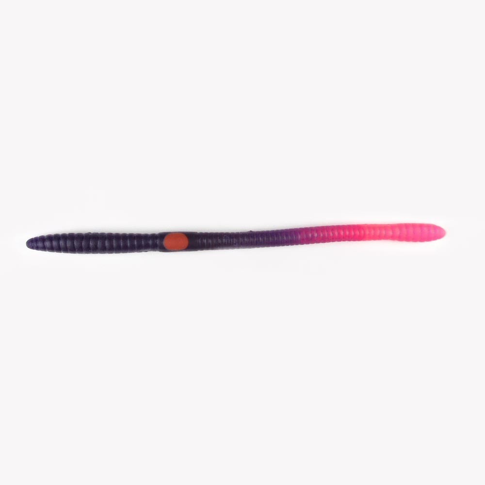 Pre-Rigged Bass Fishing Worms 12 Pack - Anise Scented Soft Plastic Lures