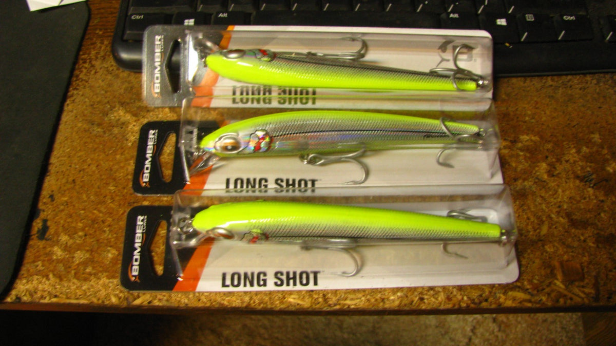 Longshot 6-Inch Fishing Lures - Chartreuse Herring, 3-Pack
