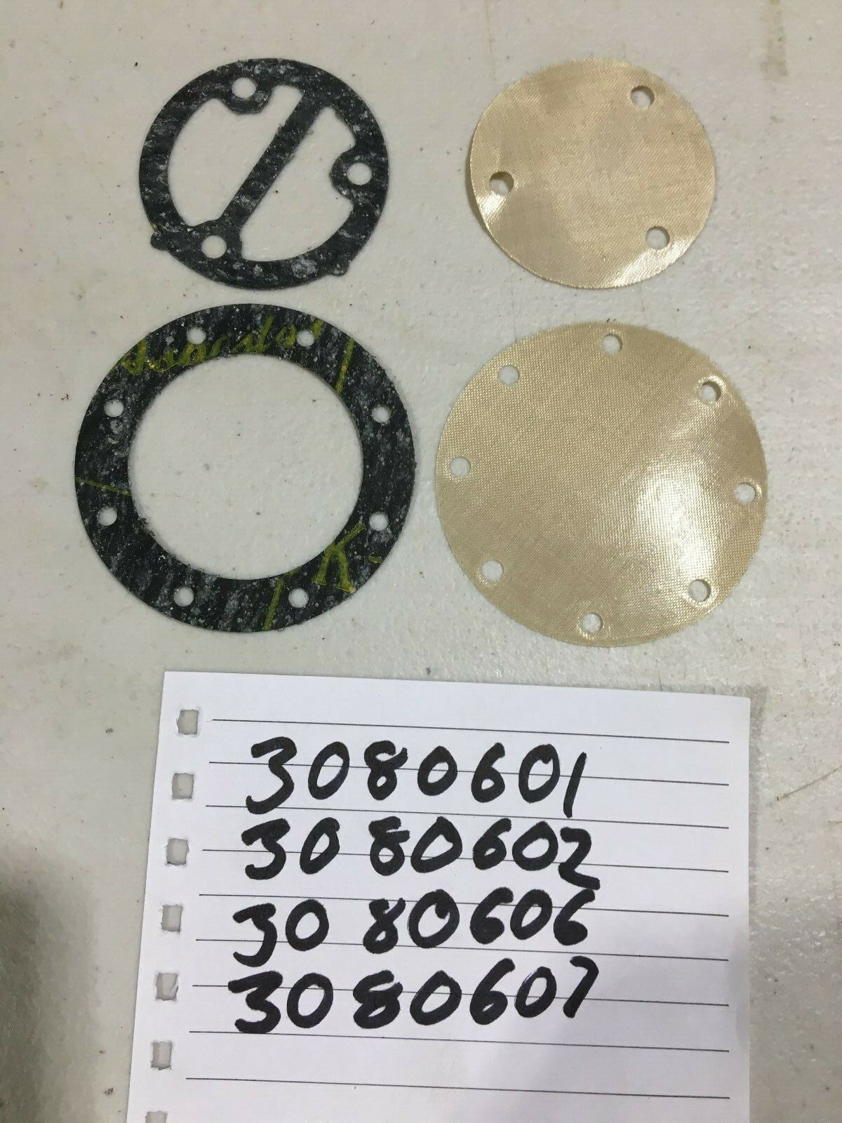 NOS 1970 Polaris Mikuni Fuel Pump Diaphragm Set for Motorcycle