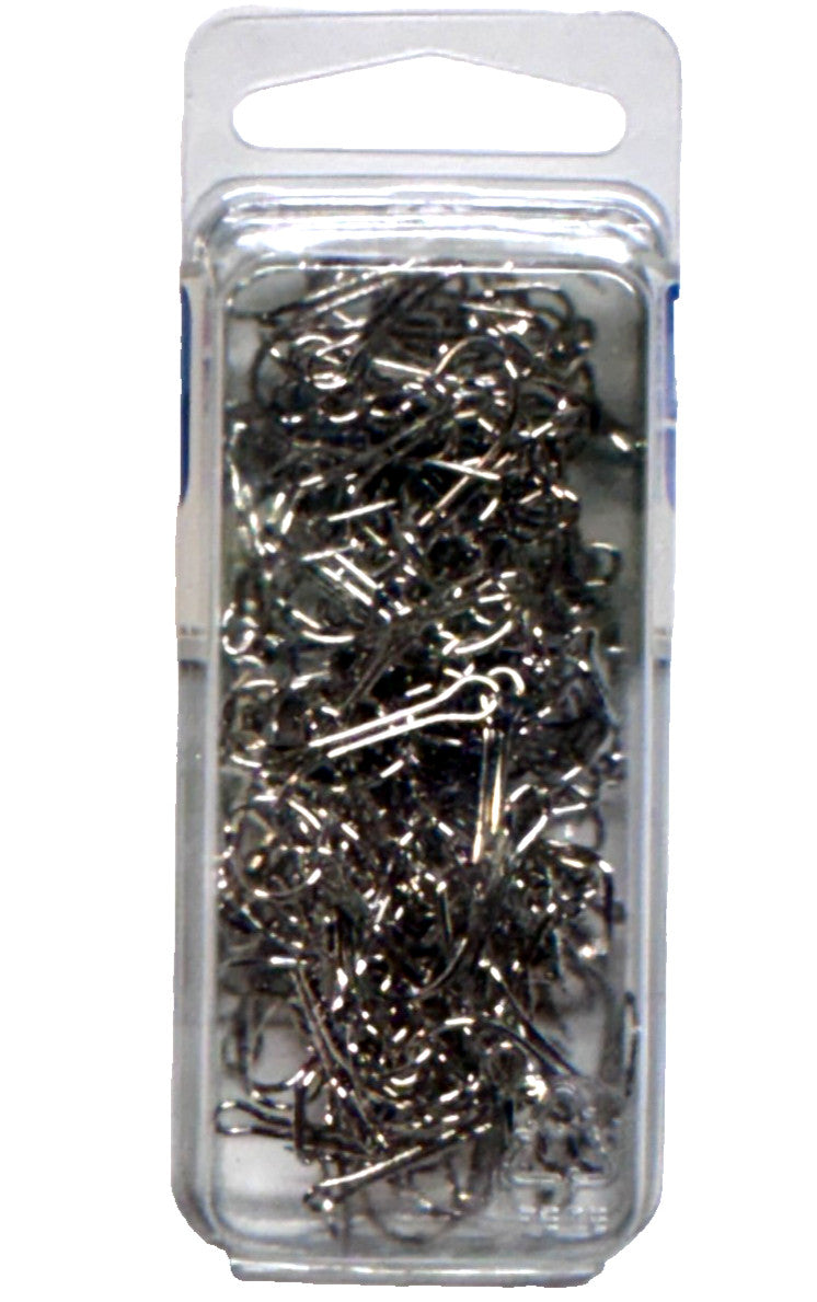 Double Fishing Hooks Size 6 Nickel 100 Pack - Durable & Sharp Tackle