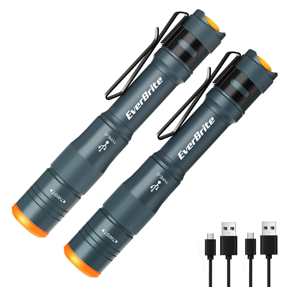 Rechargeable Mini Pen Light Flashlight with 4 Modes, Compact Portable LED Torch