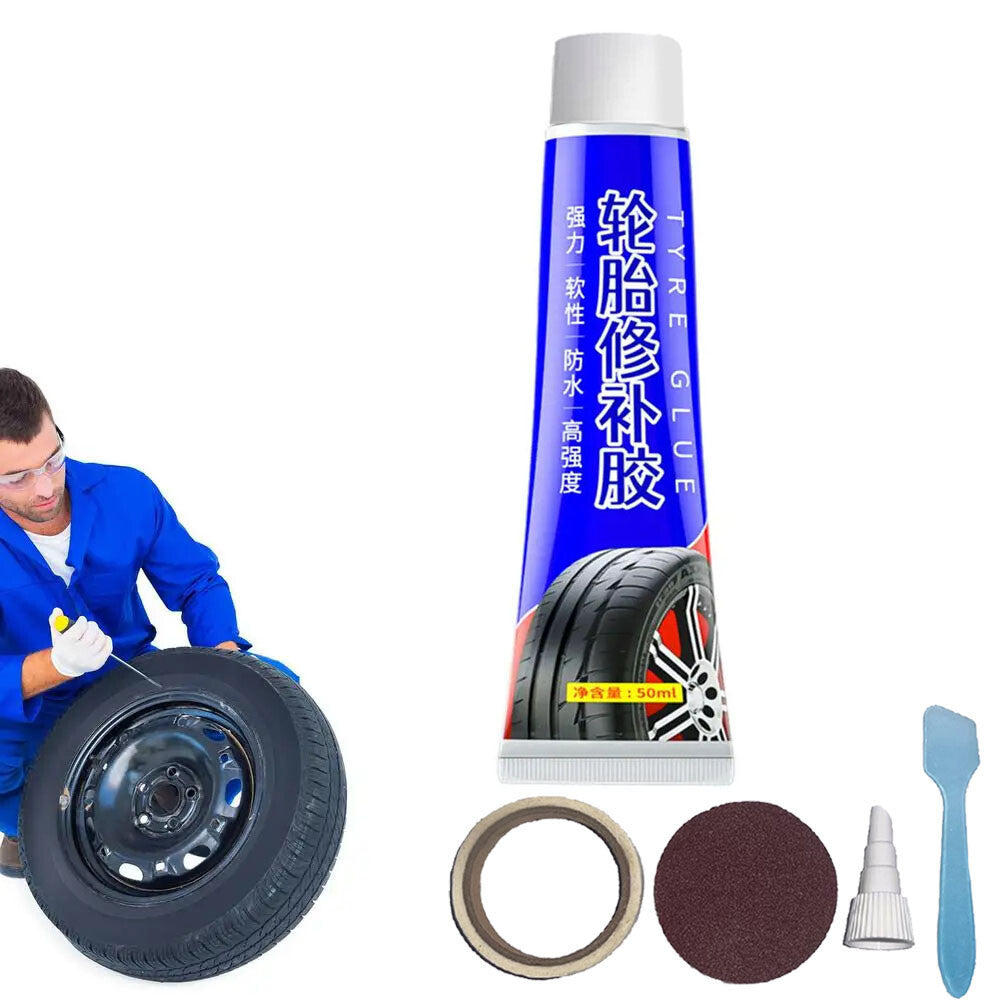 50ml Tire Sidewall Repair Glue for Punctures & Leaks, Easy Fix