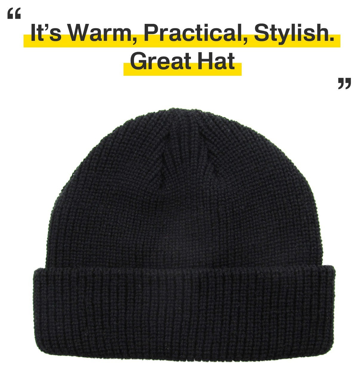 Warm Winter Knit Cuff Beanie Hat for Skiing and Outdoor Activities