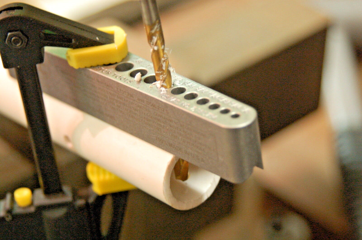 Drill Guide for Precise Gun Part Drilling - Steel V-Guide 1/8-3/8"