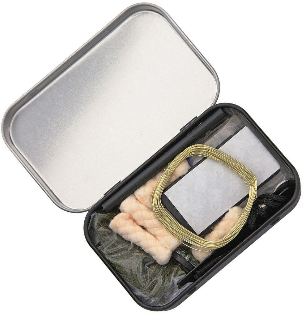Mini Survival Kit in Tin with Fishing, Fire Starting, Navigation & More