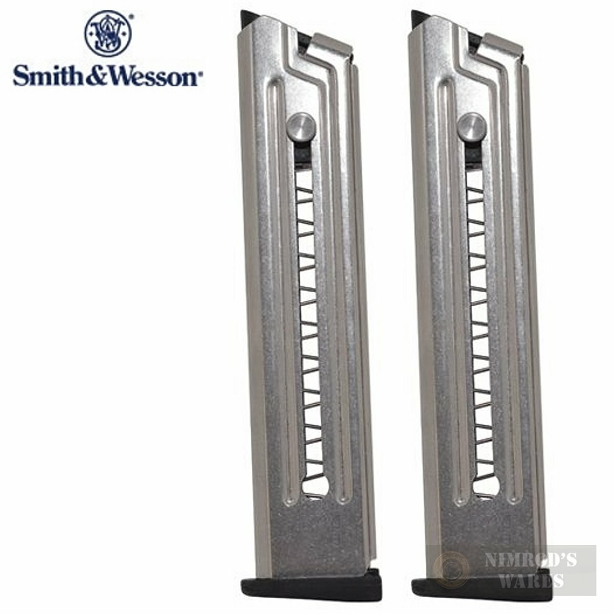 2-Pack Smith & Wesson SW22 Victory .22 LR 10-Round Magazines - Stainless Steel